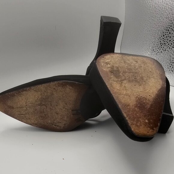 Stuart Weitzman Black Crisscross Heels - Picture 5 of 7